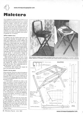 4 muebles que puede hacer - Julio 1984