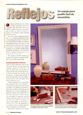 Un espejo para pasillo fácil de ensamblar - Noviembre 2001