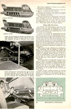 El Plymouth Sobresale por su Manejo y Estilo - Julio 1957