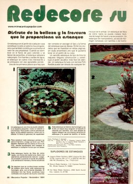 Redecore su patio con agua - Noviembre 1984