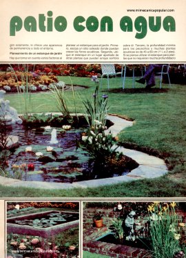 Redecore su patio con agua - Noviembre 1984