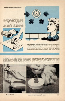 Resolviendo problemas del Hogar - Mayo 1955