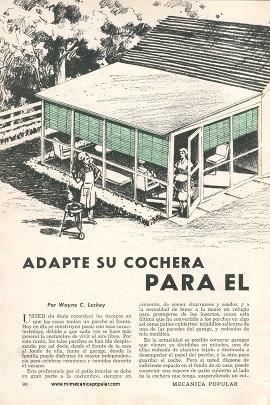 Adapte su cochera para el verano - Junio 1957
