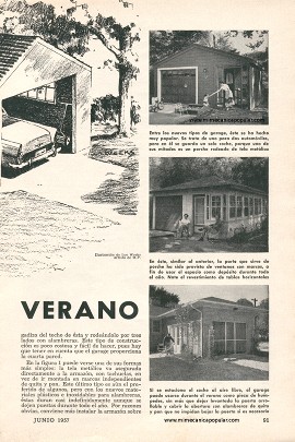 Adapte su cochera para el verano - Junio 1957
