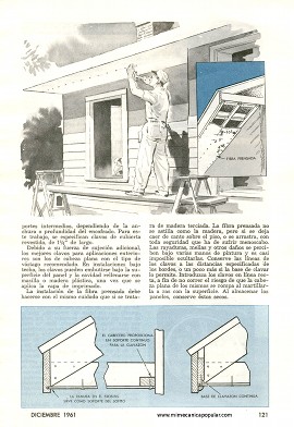 C&oacute;mo Debe Clavar la Fibra Prensada - Diciembre 1961