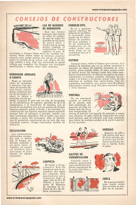 Usted Puede Construir Su Propia Piscina - Mayo 1957