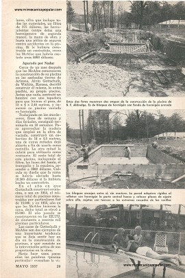 Usted Puede Construir Su Propia Piscina - Mayo 1957