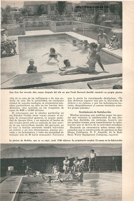 Usted Puede Construir Su Propia Piscina - Mayo 1957