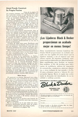 Usted Puede Construir Su Propia Piscina - Mayo 1957