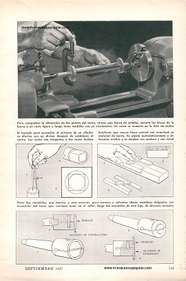 4 Datos Útiles - torno metal - Septiembre 1957