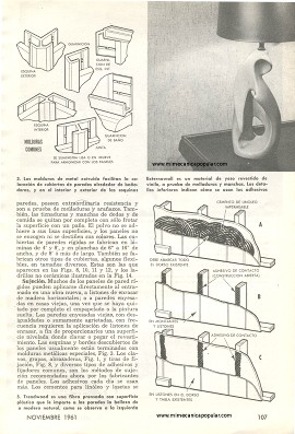 Embellezca Su Hogar con Paredes de Lujo - Noviembre 1961