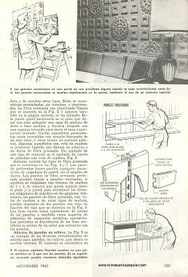 Embellezca Su Hogar con Paredes de Lujo - Noviembre 1961