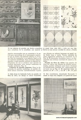 Embellezca Su Hogar con Paredes de Lujo - Noviembre 1961