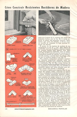 Haga sus propias ventanas mosquiteros de aluminio - Diciembre 1955