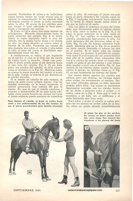 Cómo Montar a Caballo - Septiembre 1953