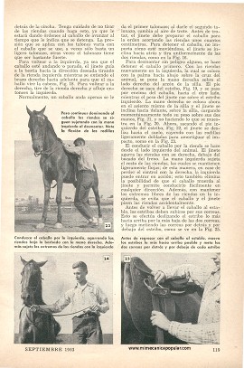 Cómo Montar a Caballo - Septiembre 1953