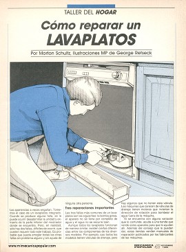 C&oacute;mo reparar un lavaplatos -Noviembre 1989