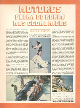 Motores fuera de borda más económicos - Febrero 1981