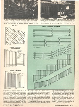 9 formas de cercar su patio - Junio 1978