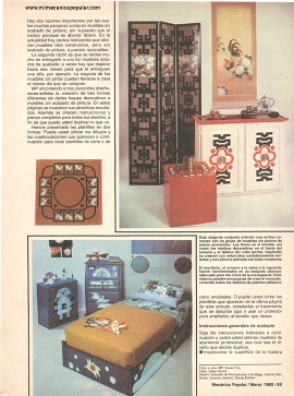 C&oacute;mo Decorar Sus Muebles - Marzo 1980