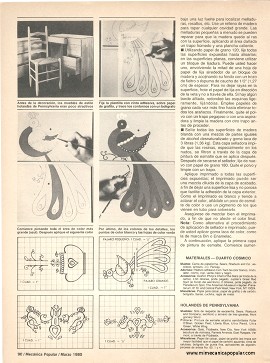 C&oacute;mo Decorar Sus Muebles - Marzo 1980