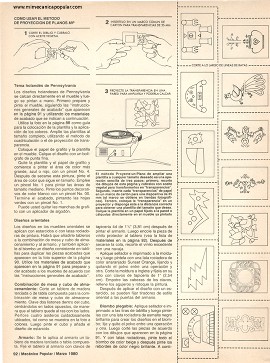 C&oacute;mo Decorar Sus Muebles - Marzo 1980