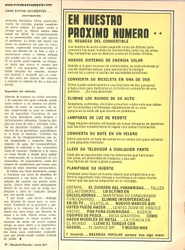 Cómo evitar accidentes de noche - Junio 1977