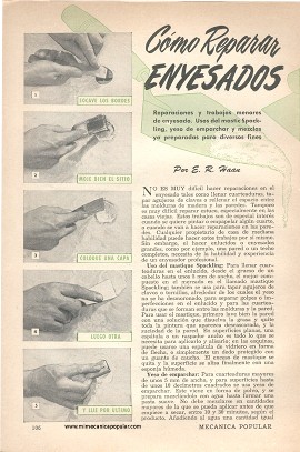 C&oacute;mo Reparar Enyesados - Diciembre 1951
