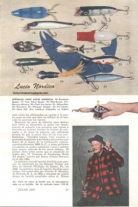 Para el pescador: Cómo Tentar a un Pez - Parte II - Julio 1949