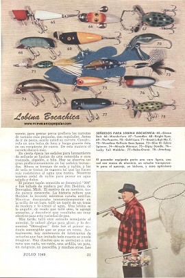 Para el pescador: Cómo Tentar a un Pez - Parte II - Julio 1949