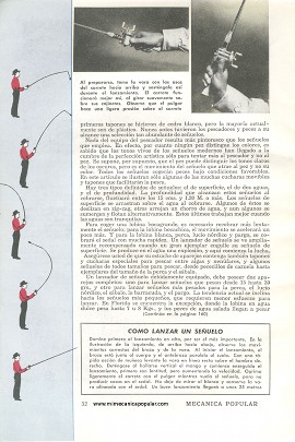Para el pescador: Cómo Tentar a un Pez - Parte II - Julio 1949
