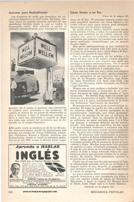 Para el pescador: Cómo Tentar a un Pez - Parte II - Julio 1949