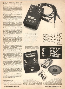 Construya un detector de continuidad - Mayo 1978