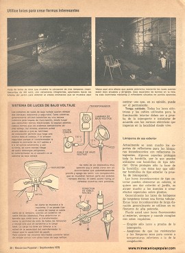 Ilumine su patio - Septiembre 1975