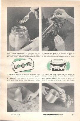 Resolviendo Problemas del Hogar - Julio 1949