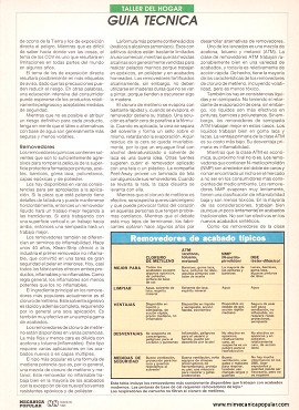 Selecci&oacute;n de removedores y acabados - Febrero 1994
