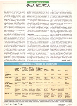Selecci&oacute;n de removedores y acabados - Febrero 1994