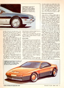 Autos americanos estilo europeo - Abril 1985