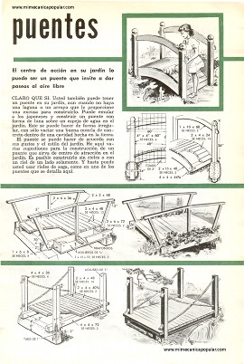 Construya un Puente para el Jardín - Junio 1961