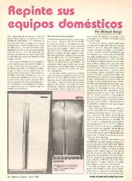 Repinte sus equipos domésticos - Abril 1985