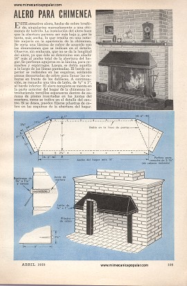 Alero Para Chimenea - Abril 1950