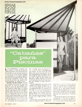 Caba&ntilde;as para Piscinas - Octubre 1962