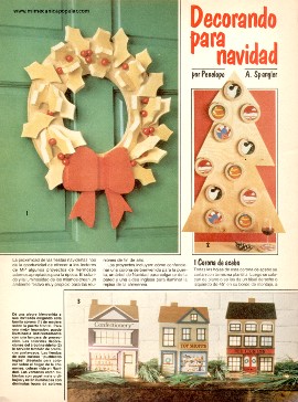 Decorando para navidad - Noviembre 1982