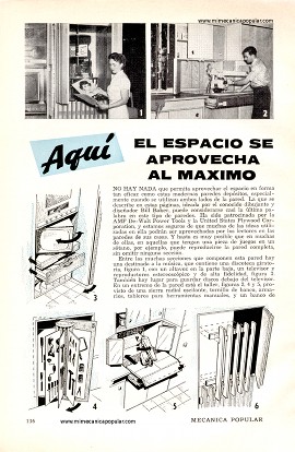 Aquí El Espacio Se Aprovecha Al Máximo - Febrero 1960