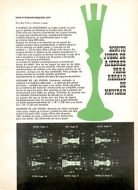 Juego de Ajedrez para Regalo de Navidad - Diciembre 1970