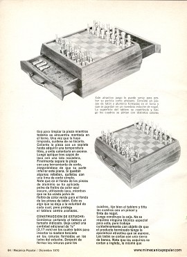 Juego de Ajedrez para Regalo de Navidad - Diciembre 1970