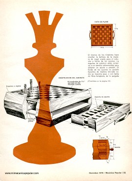 Juego de Ajedrez para Regalo de Navidad - Diciembre 1970