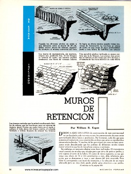 Muros de Retención - Agosto 1963
