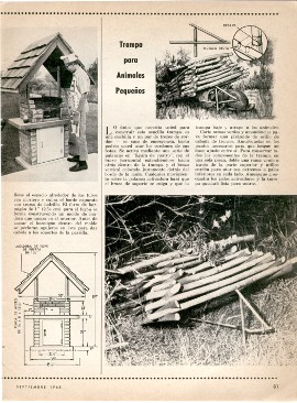 3 Proyectos Para Excursionistas - Septiembre 1968
