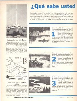 ¿Qué sabe usted DE PESCA? - Junio 1966